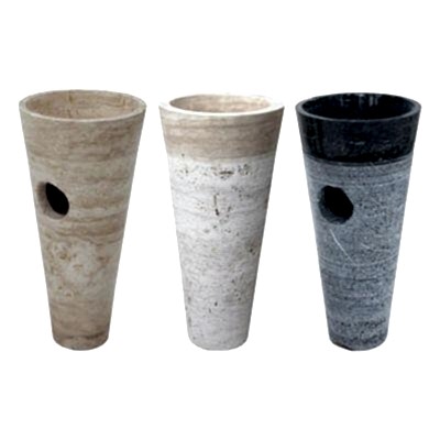 POOLLINE - Mermer Lavabo D.40-25*85 cm Poolline CDM-48