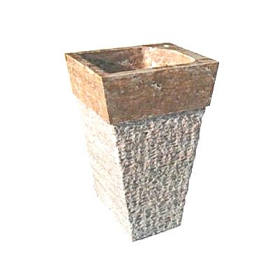 POOLLINE - Mermer Lavabo 45*55*85 cm Poolline CDM-96