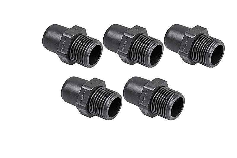 PİMTAŞ - D.63 Dıştan Dişli Dıştan Yapıştırma Adaptör 5 Li Set