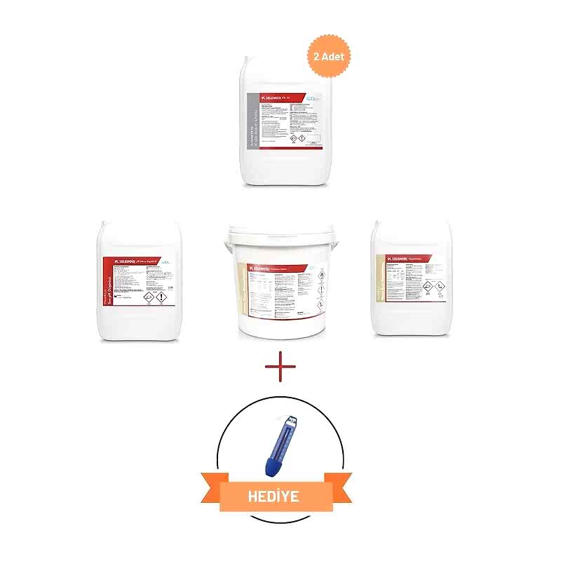 SELENOID - Havuz Kışlık Bakım Kimyasal Seti - Mini