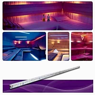 POOLLINE - Sauna Aydınlatması, Led Line Metrede 30 Bigtop Ledli 24V Sıcak Beyaz 2,4W