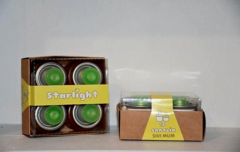 POOLLINE - Poolline Sıvı Mum, 8 Saat Yanma Süreli 4'lü Paket