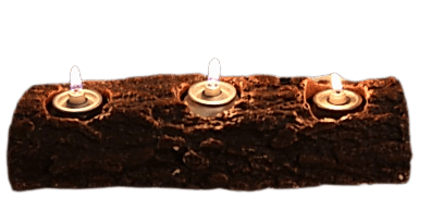 POOLLINE - Poolline 3'lü Yatay Kütük Mumluk