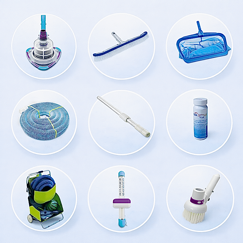 POOLLINE - Poolline Evolution Serisi Havuz Temizlik Ekipmanları Seti