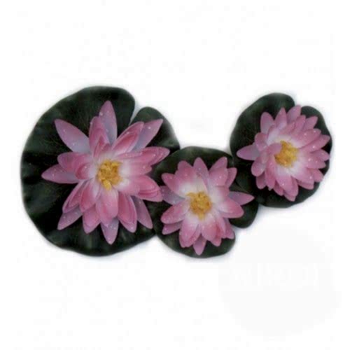 POOLLINE - Poolline Lotus Yüzer Tip Pembe Su Nilüfer Seti