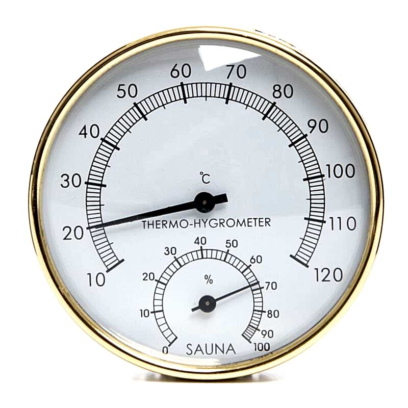 POOLLINE - Poolline Sauna Higrometre Termometre Metal