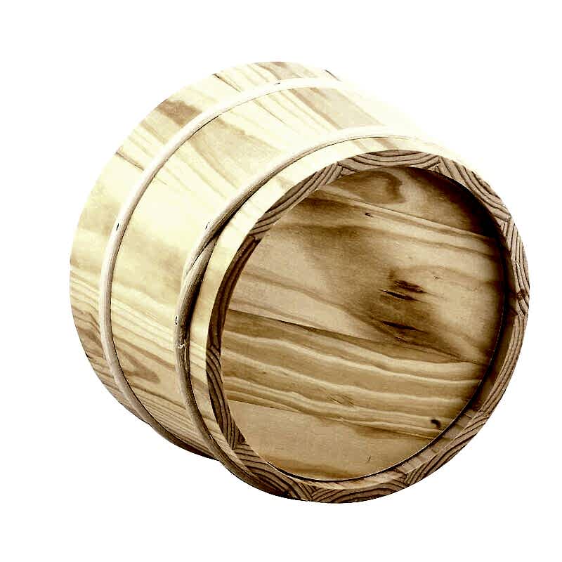 Poolline Sauna Kova Kepçe Takımı Ahşap 5Lt