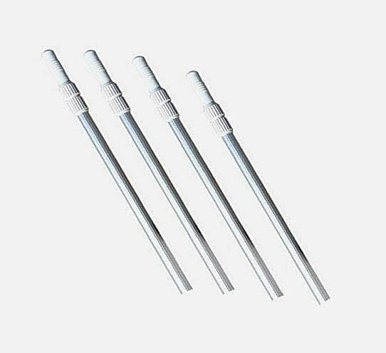 POOLLINE - Teleskopik Sap 2X3 = 6 Mt, Havuz Süpürge Sapı Ve Kepçe Sapı