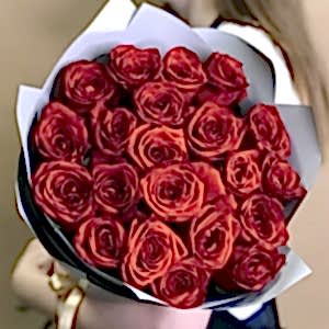 Antalya Çiçekçi - 25 Adet Kırmızı Gül Buketi