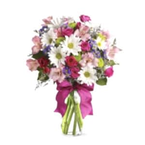  Antalya Çiçek Gönder - Vazoda Renkgarenk Çiçekler