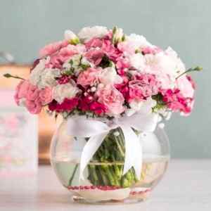  Antalya Çiçek Siparişi - Pembe  Karanfil Aranjmanı